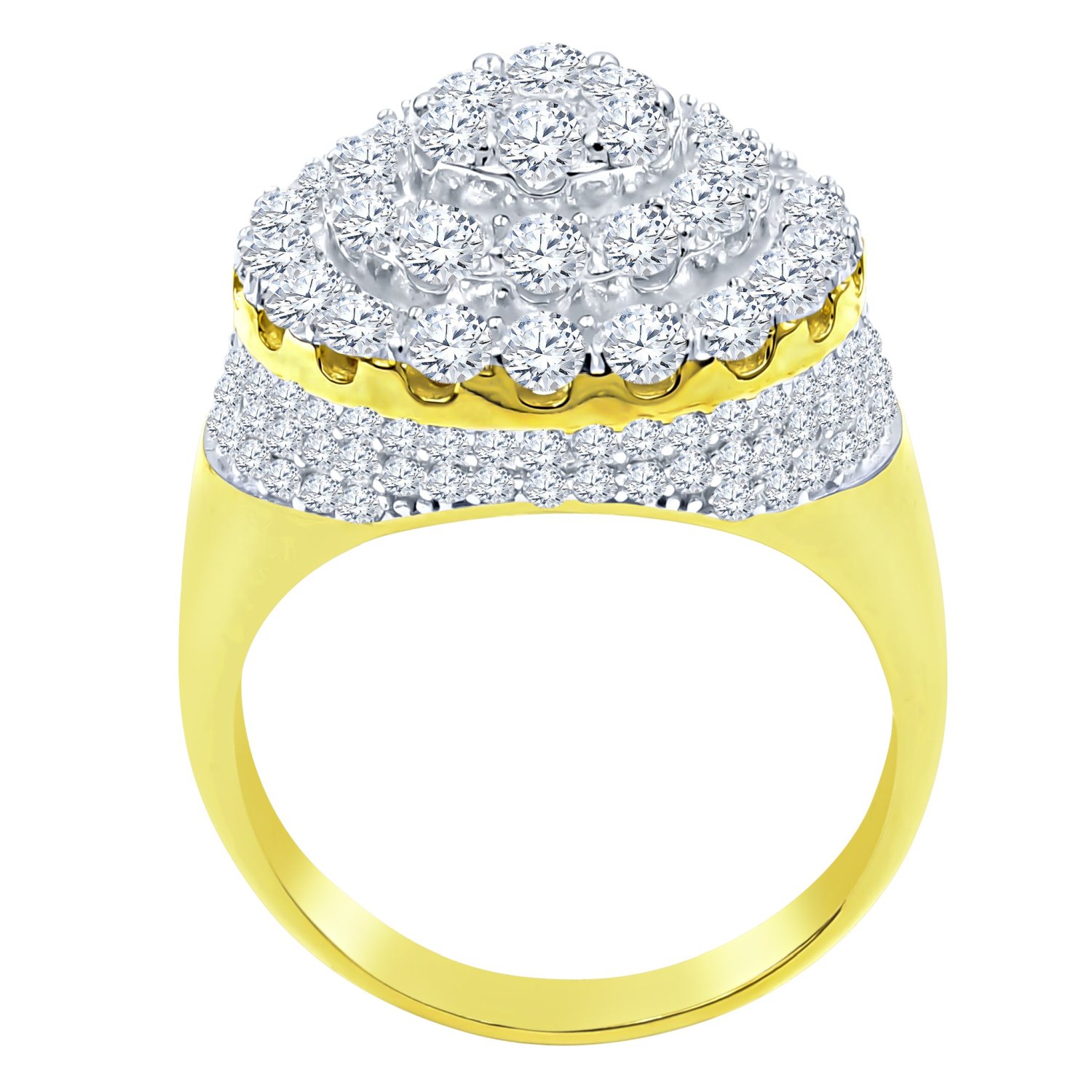 Серебряное кольцо со льдом из серебра 925 пробы - БАРОККО 15990₽