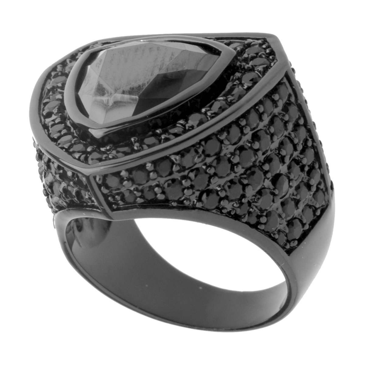 Кольцо с микро-покрытием Iced Out Bling - ТРИЛЛИОН цирконий 16390₽