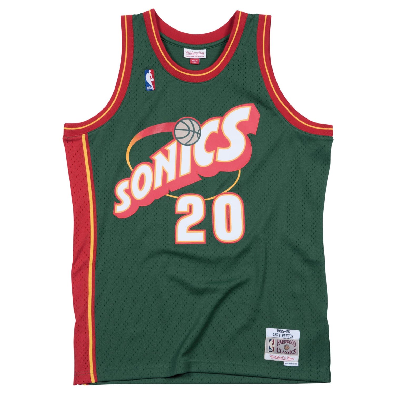 Mitchell and Ness NBA Seattle SuperSonics 1995-1996 Gary Payton Swingman Maillot Vert - 79,95 € | Achetez chez