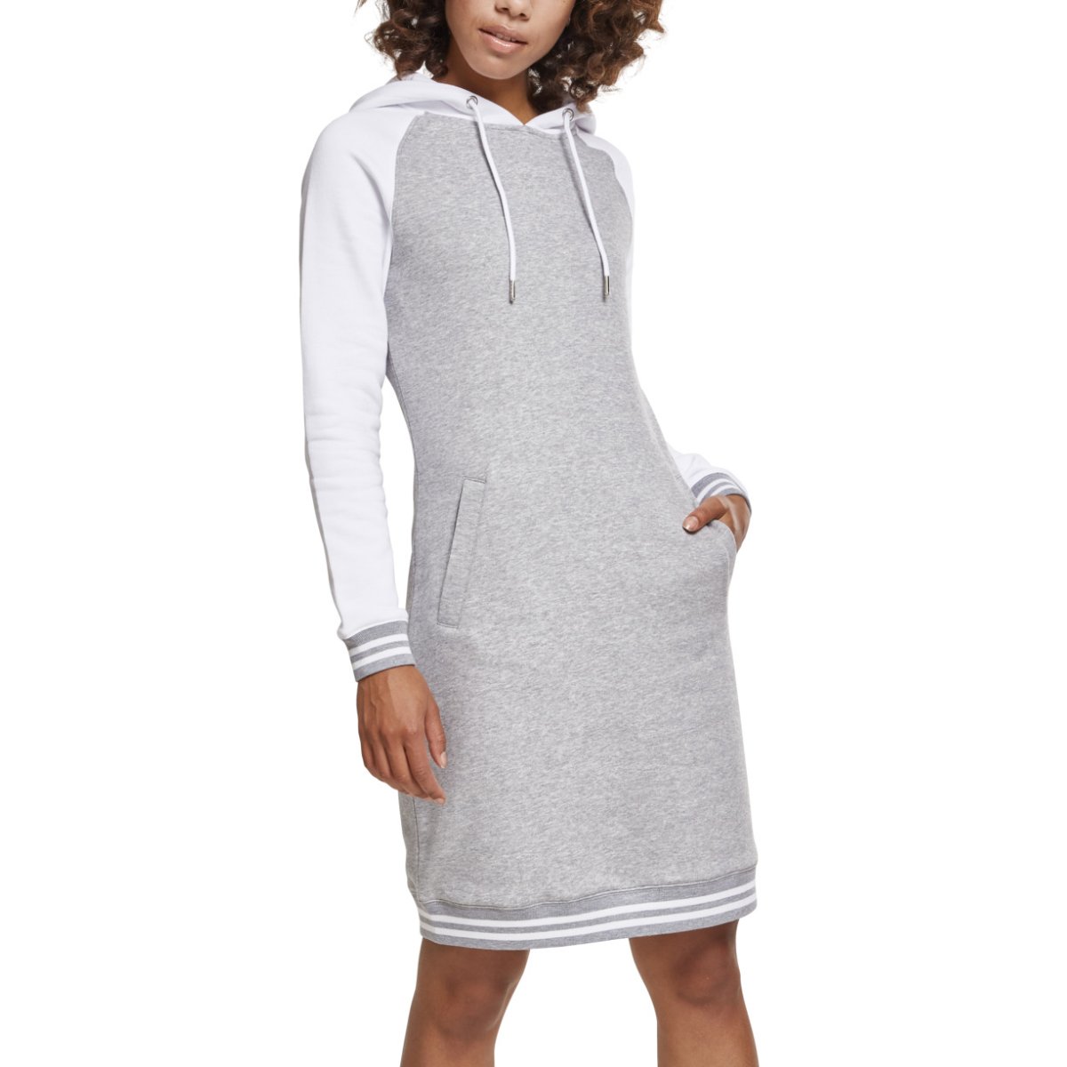 Robe Hooded Ladies Urban Classics College Contrast XFTAw