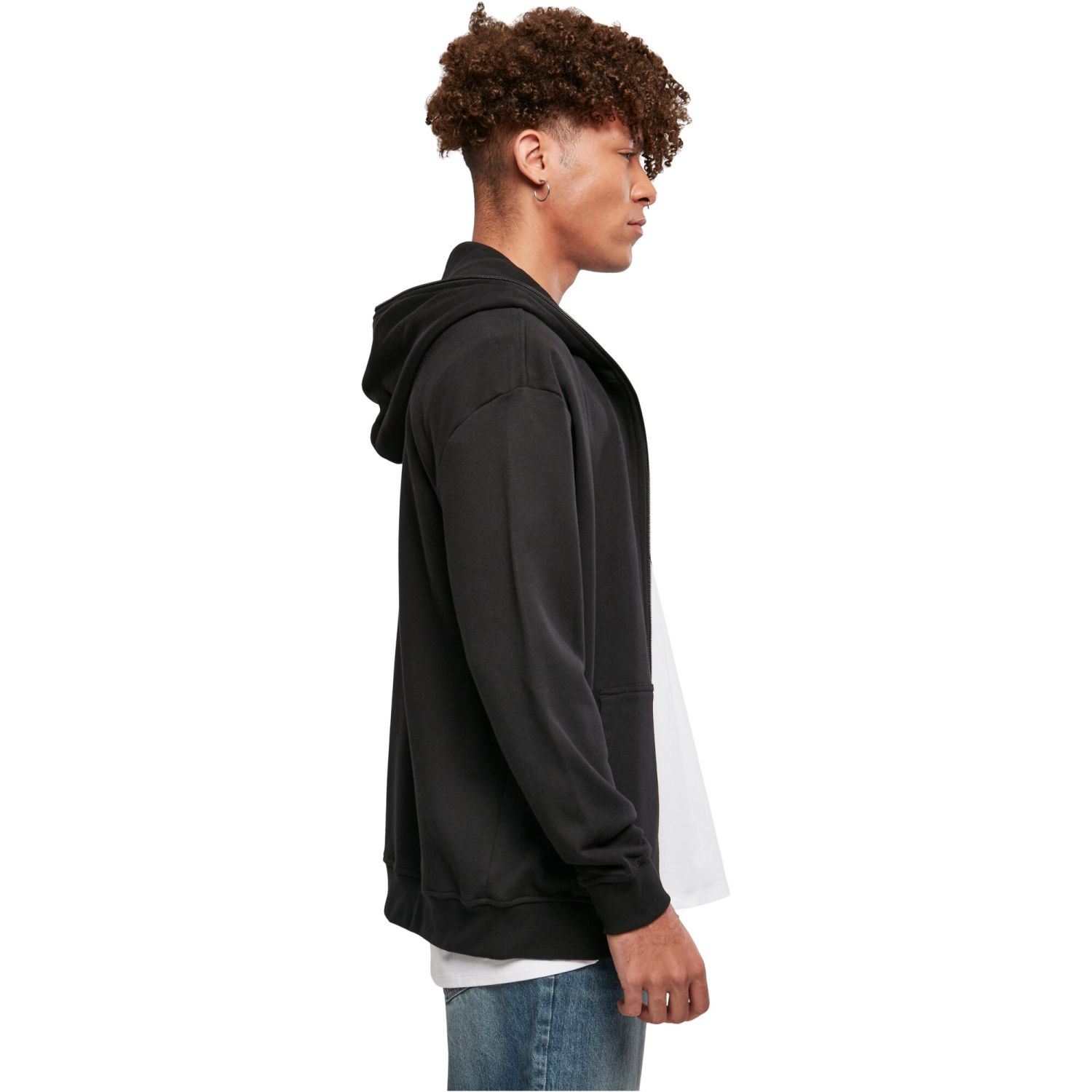 Urban Classics Herren Hoodie Mit Reißverschluss - Bio-Baumwolle, Regular Fit, Mit Kapuze & Kangurutasche