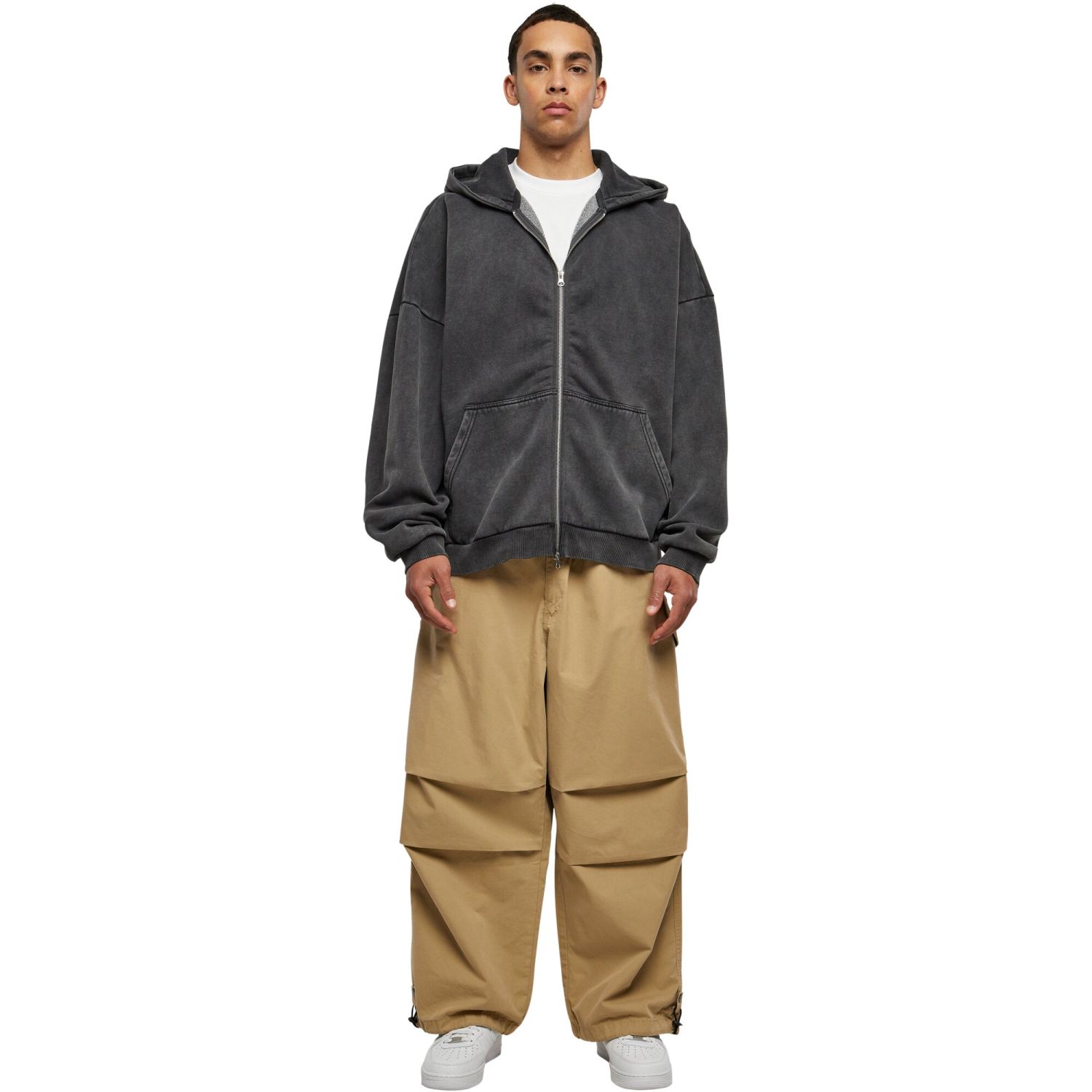 Urban Classics - Heavy Stone Washed 90s Zip Hoody | eBay