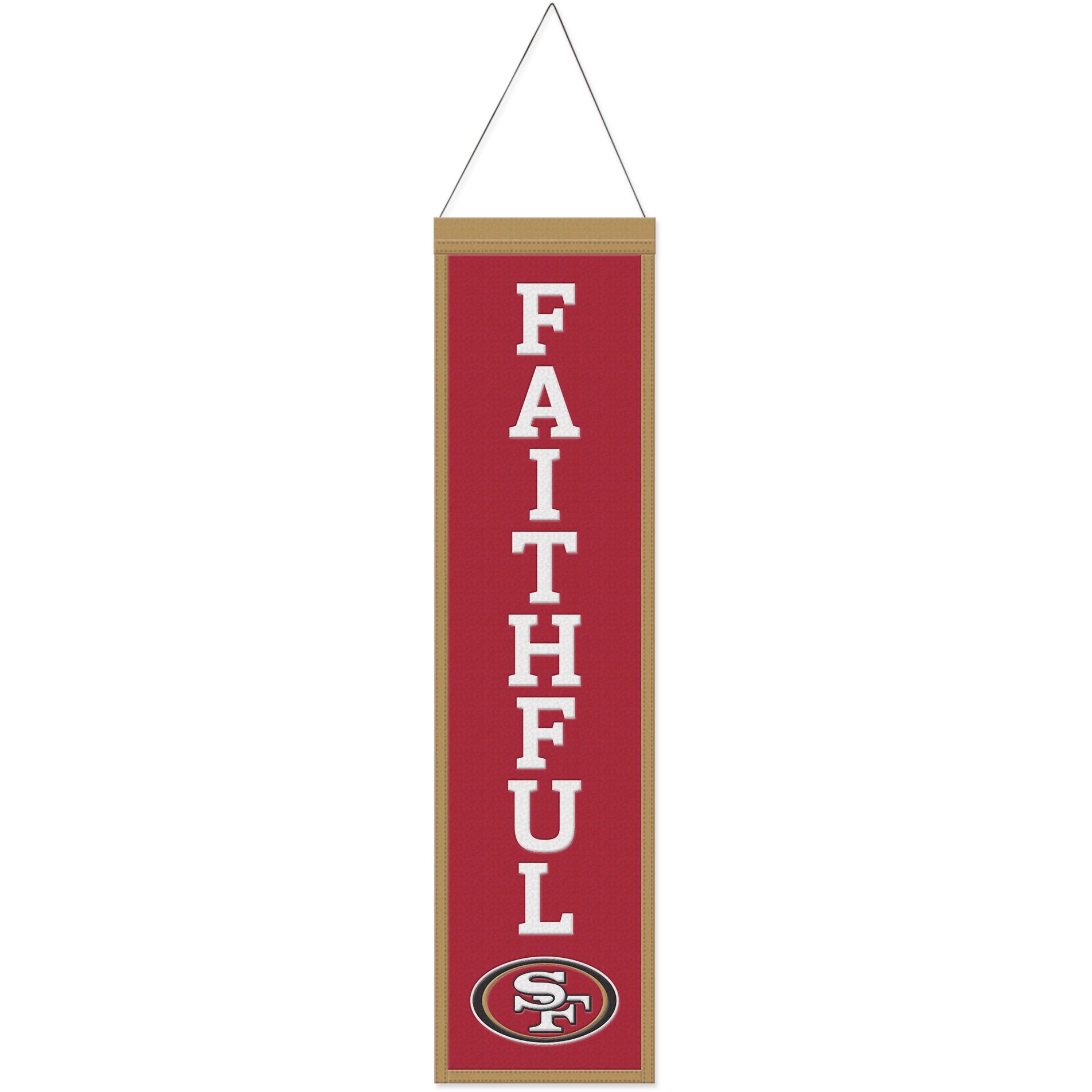 NFL Teams SLOGAN Wool Banner 80x20cm - Picture 28 of 32