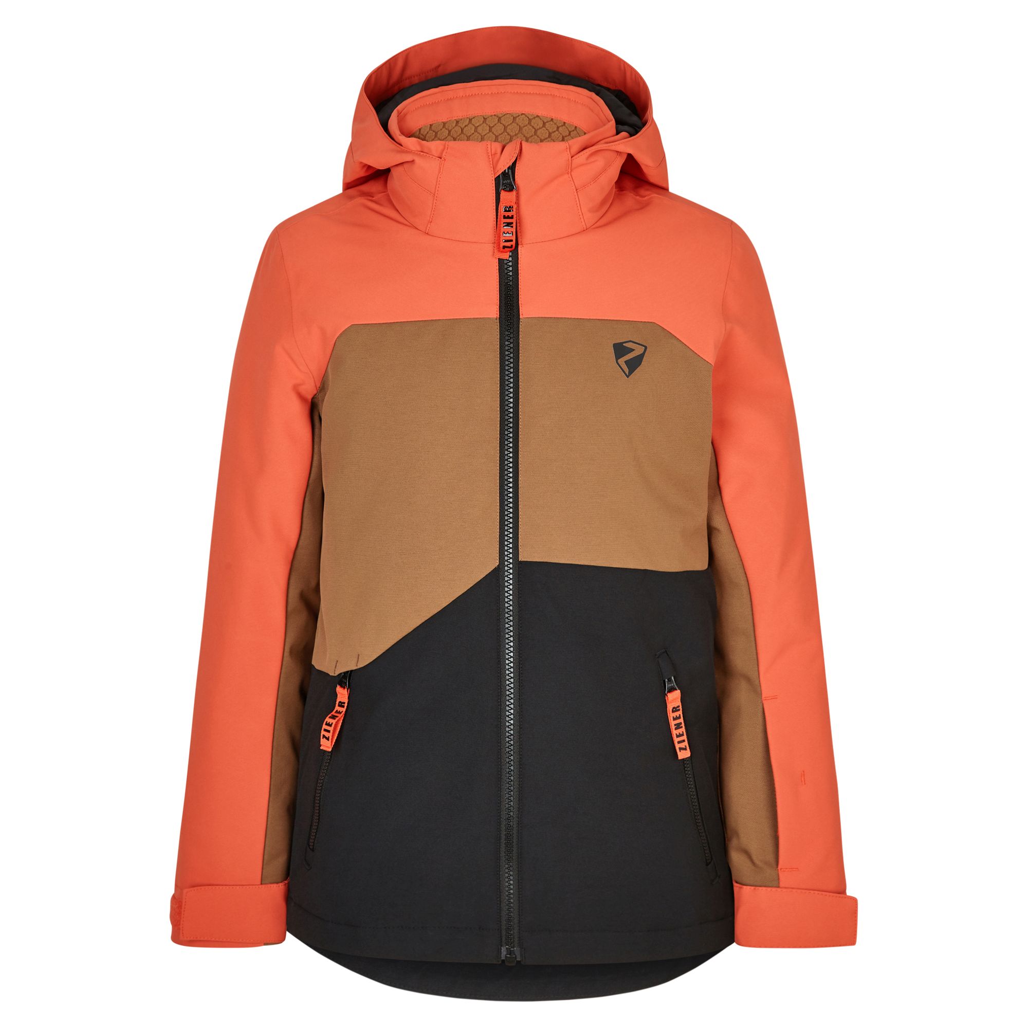 Ziener Skiwear Jungen Ski Jacke ANDERL burnt orange