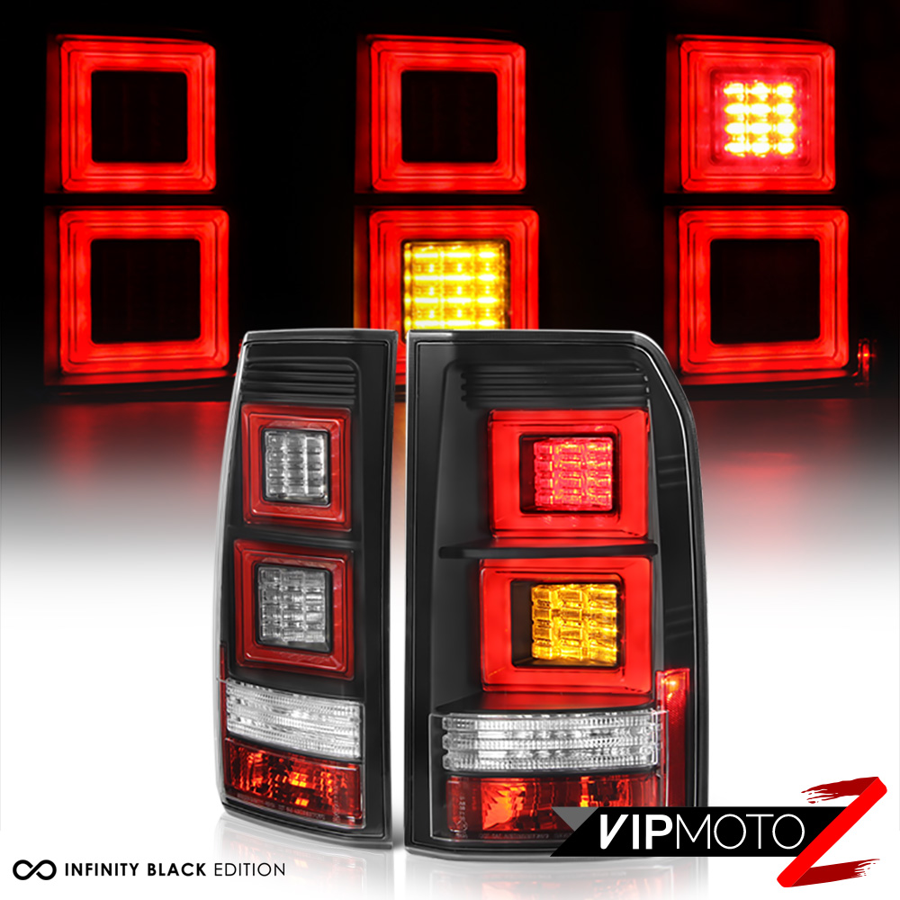 20052009 Land Rover Discovery 3 LR3 [OLED Neon Tube] Black LED Rear Tail Lights eBay