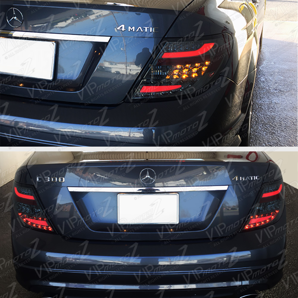 0810 MBenz W204 CClass C300 C350 C63 SMOKE LED Brake Signal Lamp Tail Light eBay