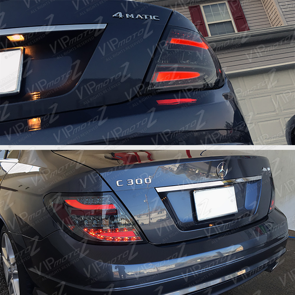 0810 MBenz W204 CClass C300 C350 C63 SMOKE LED Brake Signal Lamp Tail Light eBay