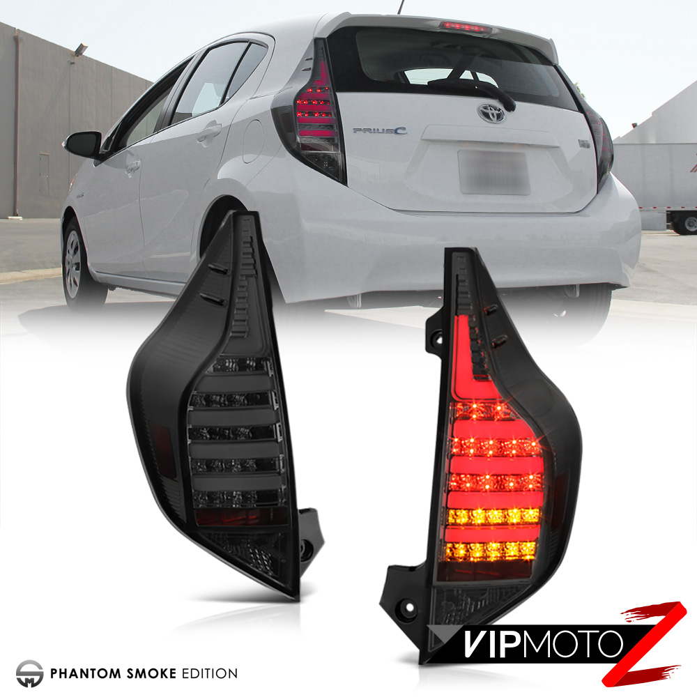 TOYOTA 20122015 Prius C Aqua NHP10 Tint Smoke Brake Tail Lights LED