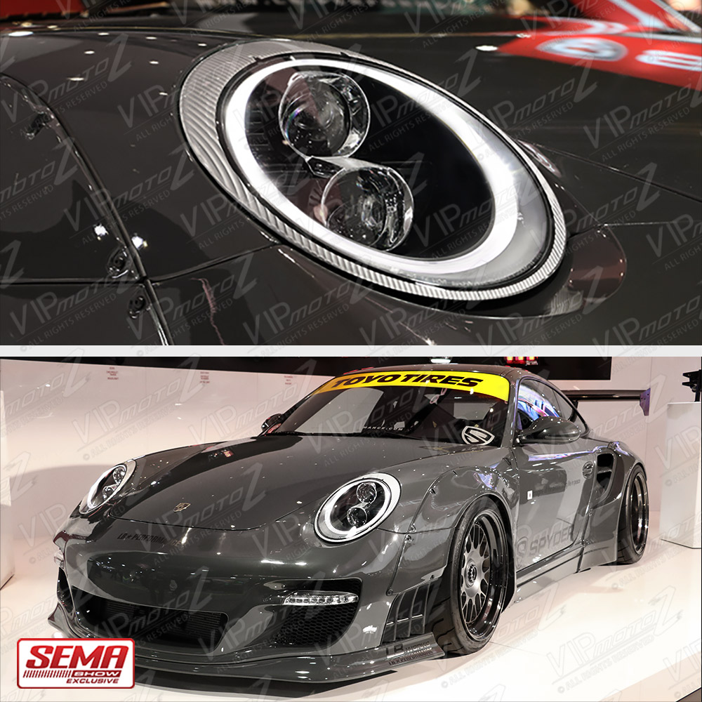 2005200620072008 Porsche 997 Carrera 911 Targa Black Projector LED