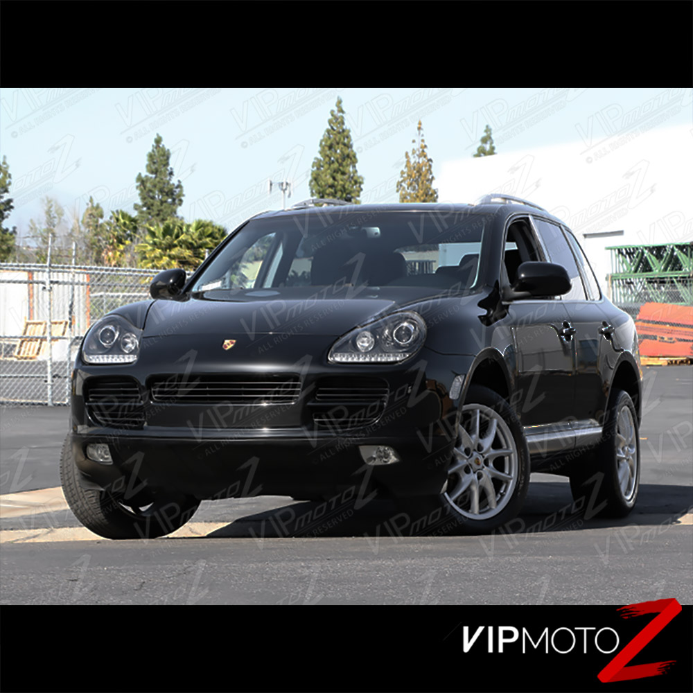 Juego De Faros Delanteros Porsche Cayenne 02-06 Daylight Black Hid