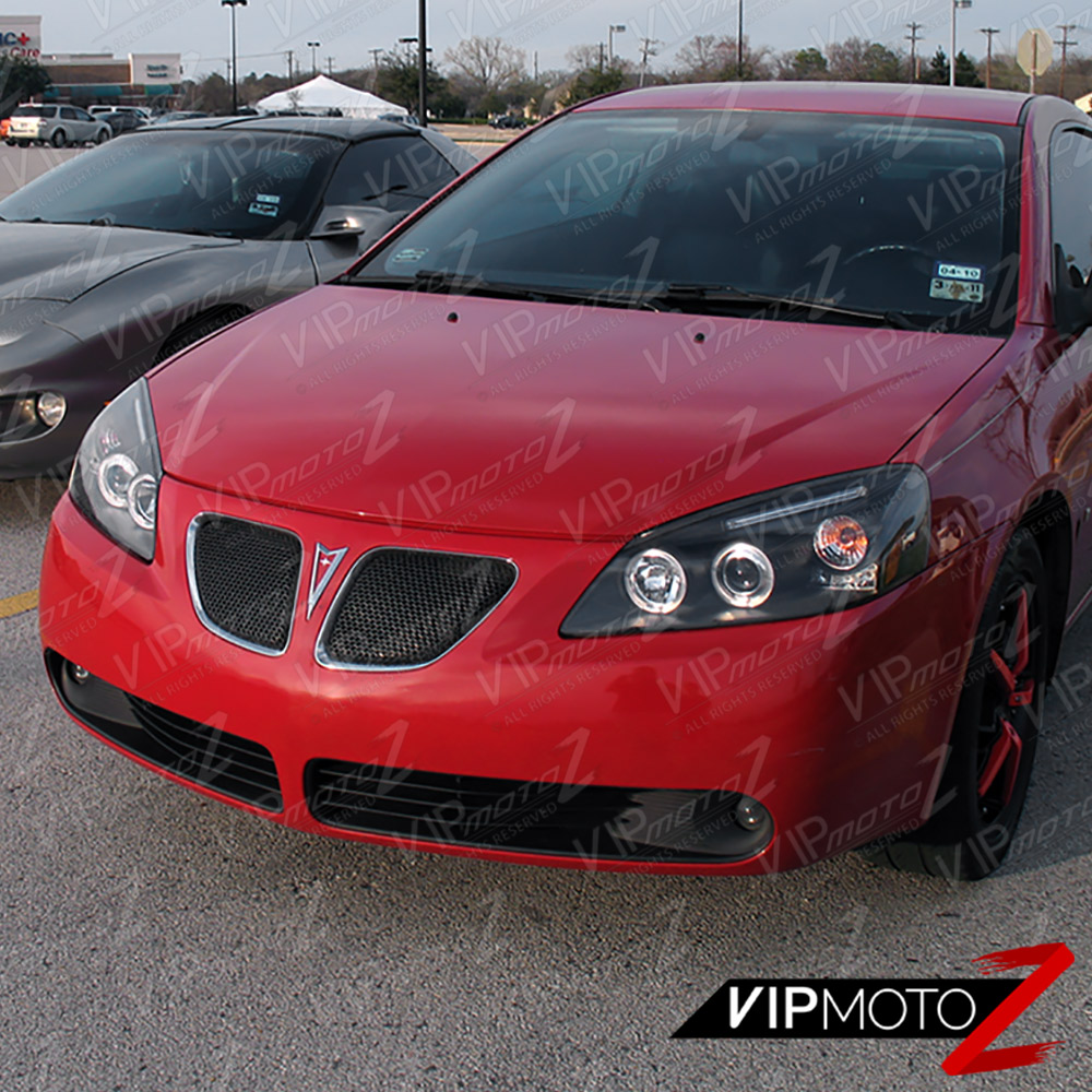 20052010 Pontiac G6 GT Base Black "HALO+LED" Projector Headlights