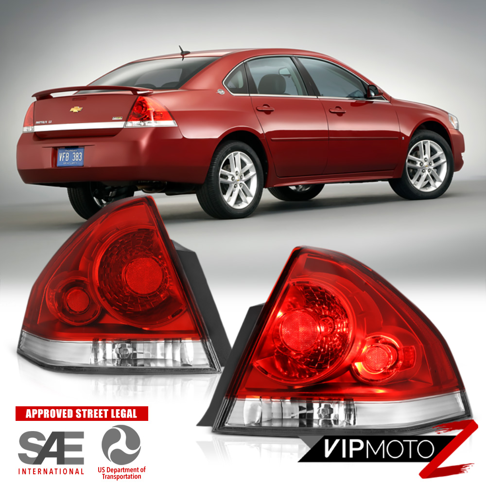 For 0613 Chevy Impala Red Clear Lens Brake Singal Lamp Replacement