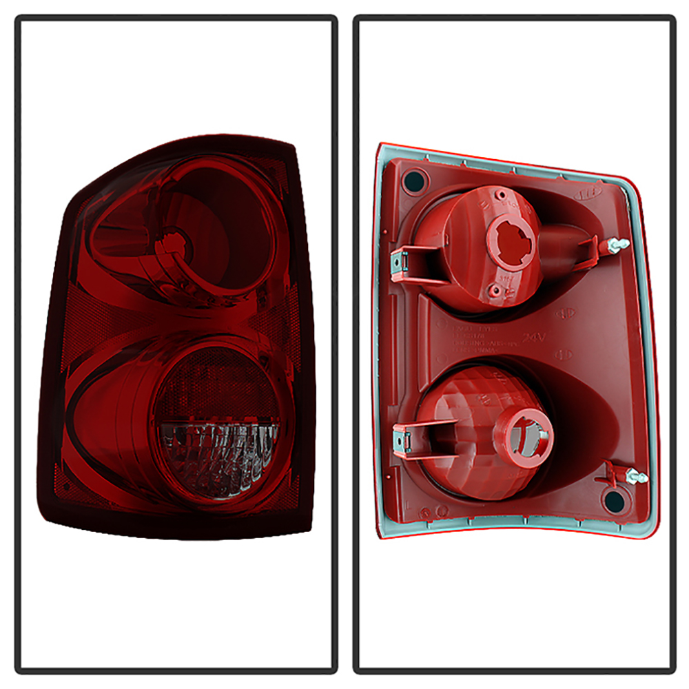 For 0511 Dodge Dakota LARAMIE Dark Smoke Tail Light Rear Brake Lamp