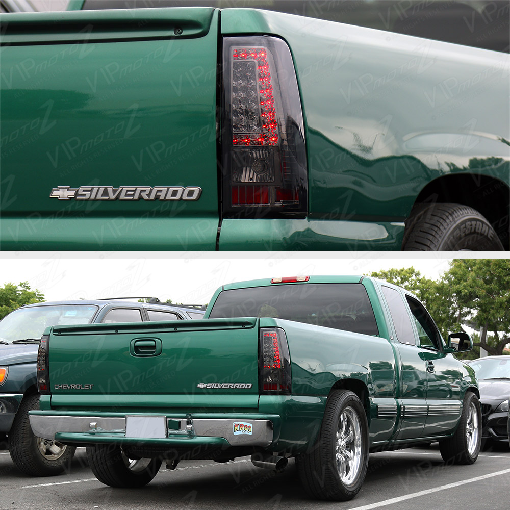 19992002 Chevrolet Silverado "SMOKED" LED SMD Rear Brake Tail Lights