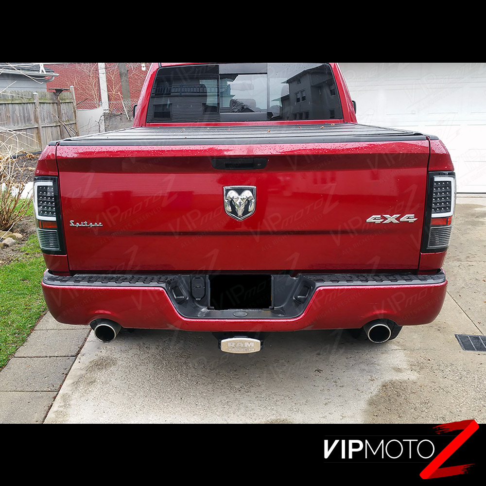 Driver /& Passenger Side Factory Incandescent Model VIPMOTOZ OLED Neon Tube Tail Light Lamp For 2009-2018 Dodge RAM 1500 2500 3500 - - Rosso Red Lens