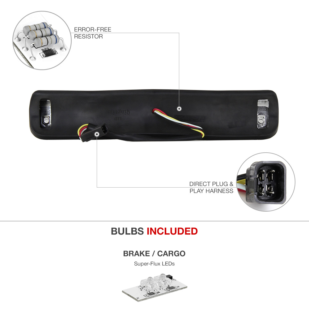 94 95 96 97 98 Chevy C1500 C2500 Silverado Red LED Cargo ... 94 chevy c1500 tail light wiring 