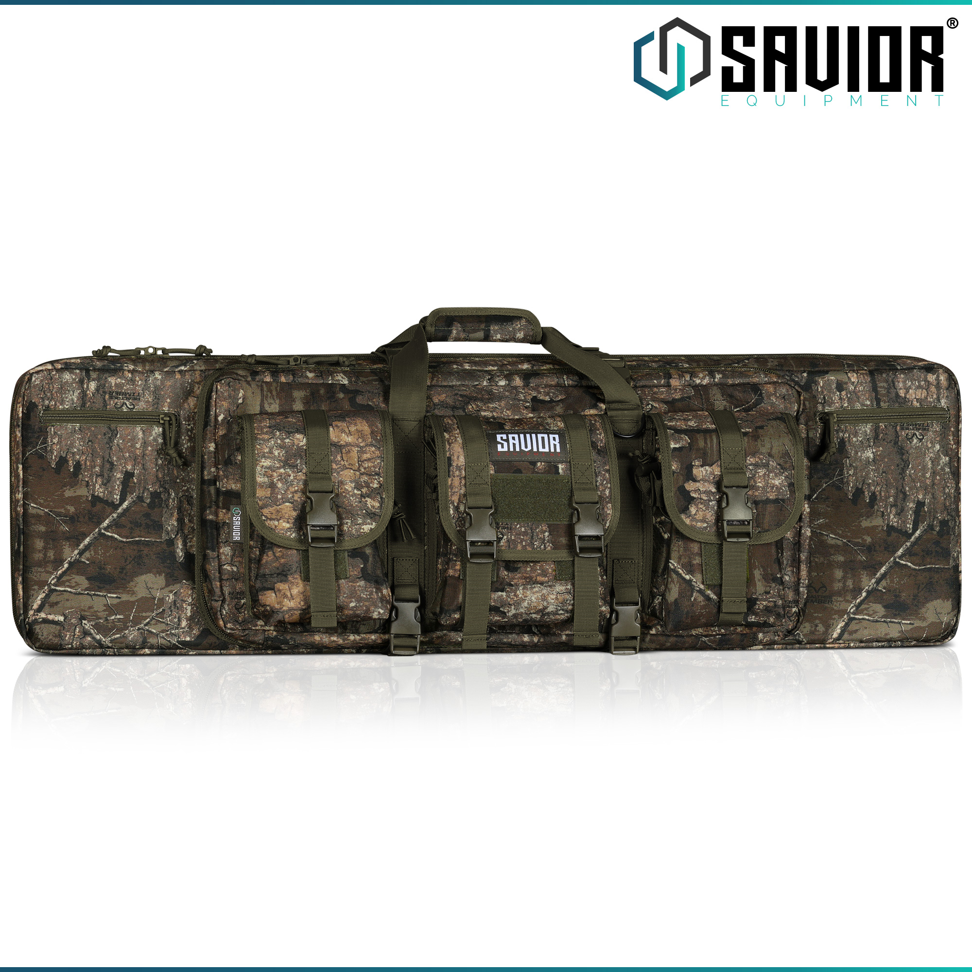 SAVIOR EQUIP Tactical Double Rifle Bag Gun Range Padded Soft Case 36" 42" 46" 55 - Picture 32 of 49