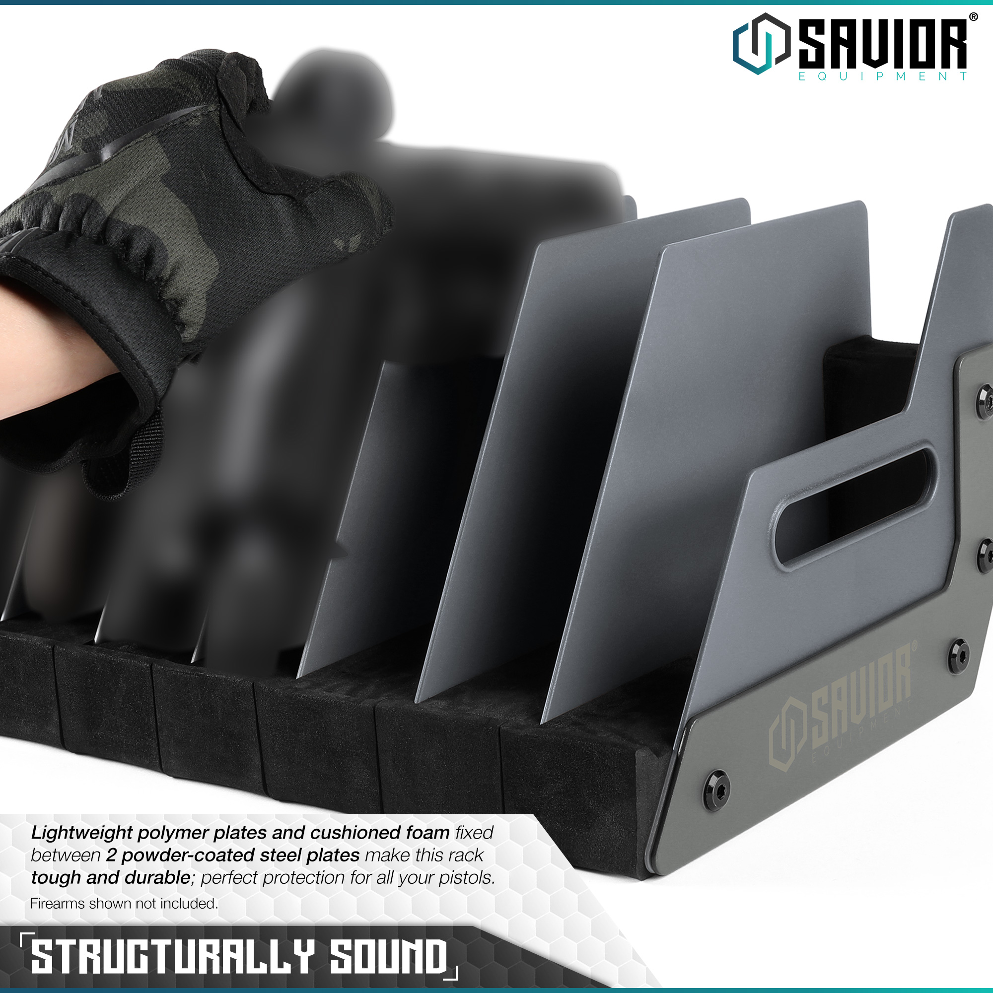 [SAVIOR]412 Gun Pistol Rack Revolver Handgun Storage Gun Safe