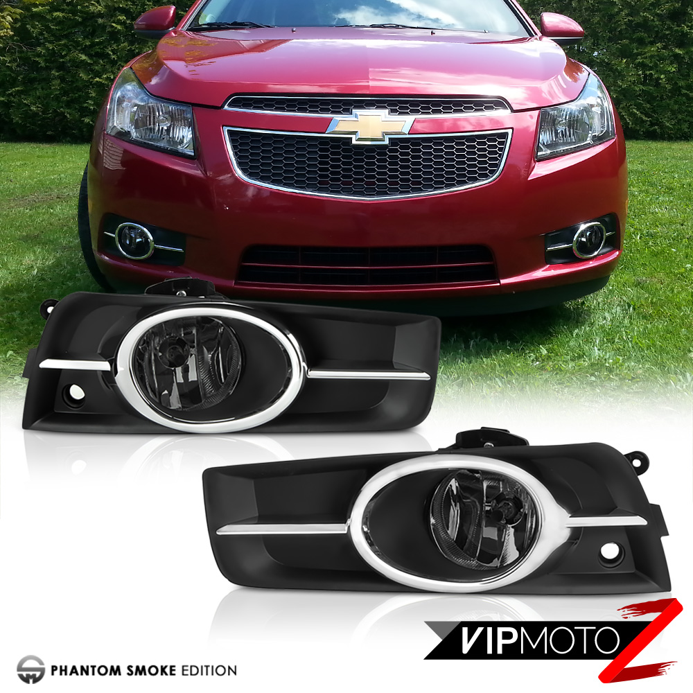 1114 Chevy Cruze Eco/LS/LT/LTZ Smoked Driving Fog Lights w/Switch L+R