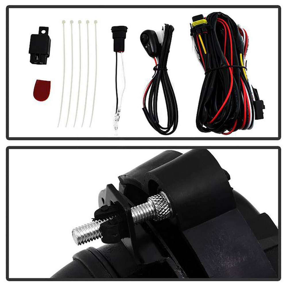 13-16 GMC Acadia Fog Lamp Bumper Light Bezel Cover Harness Driver