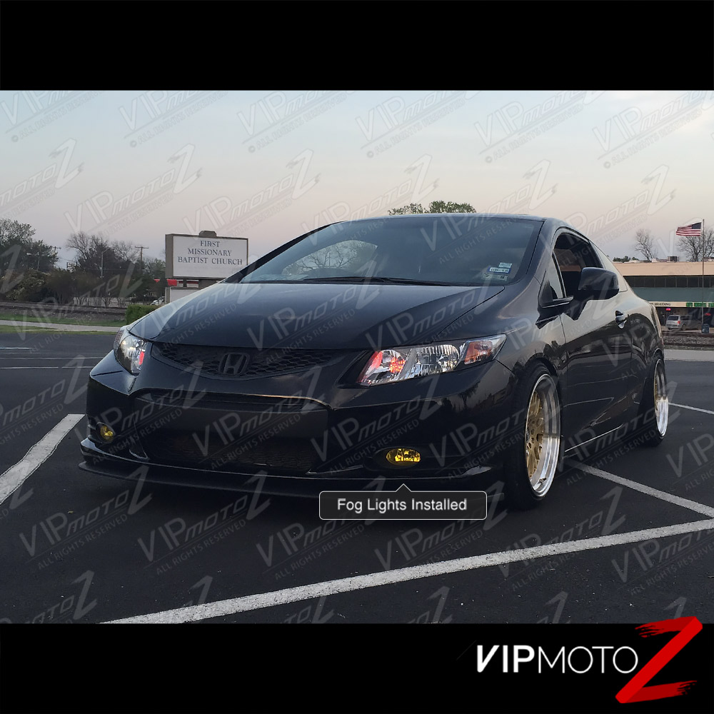 Honda Civic 20122013 2DR Coupe JDM Yellow Fog Light Bumper Lamp Left