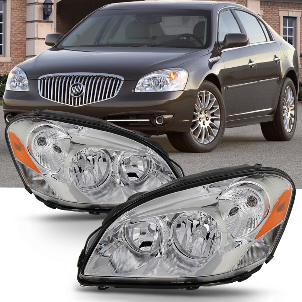 "Chrome Housing" 20062011 Buick Lucerne CXL CXS Headlamps Light
