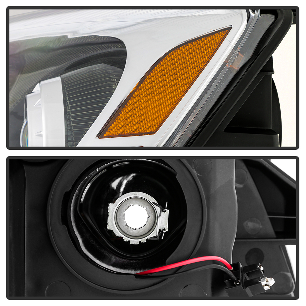 For 20072011 GMC Acadia "DIRECT FACTORY REPLACEMENT" Chrome Headlights Assembly eBay