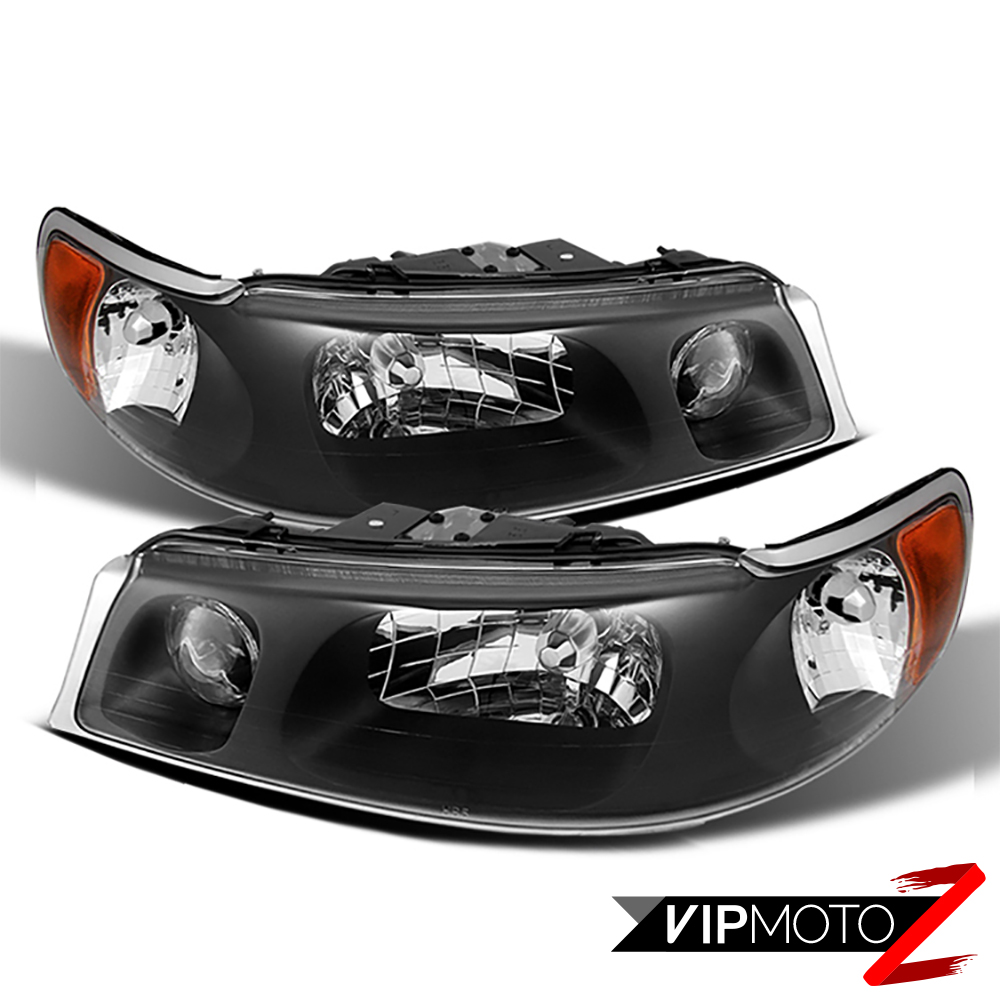 19982002 Lincoln Town Car Black Factory Style Headlights Assembly LEFT