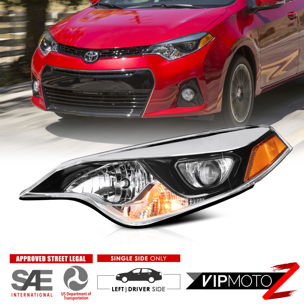 For 20142016 Toyota Corolla Driver Side Chrome Factory Headlight