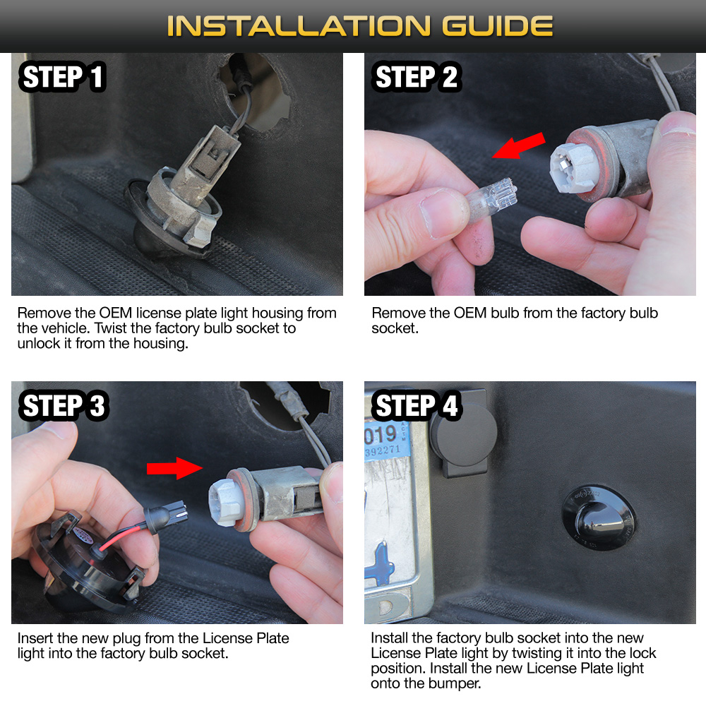 20002005 Ford Excursion/Explorer/Sport Trac"OEStyle" Black License
