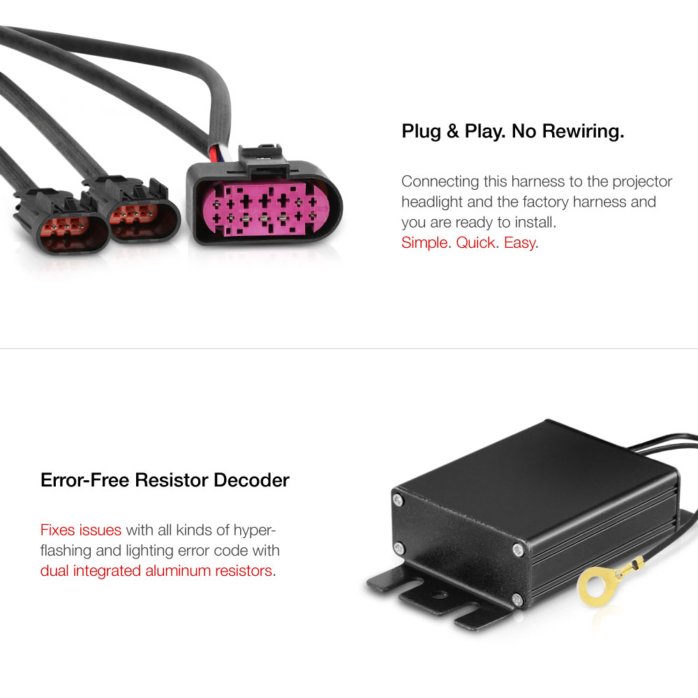 09-18 RAM 1500 2500 3500 Non-Projector Headlight Lamp Upgrade Wiring