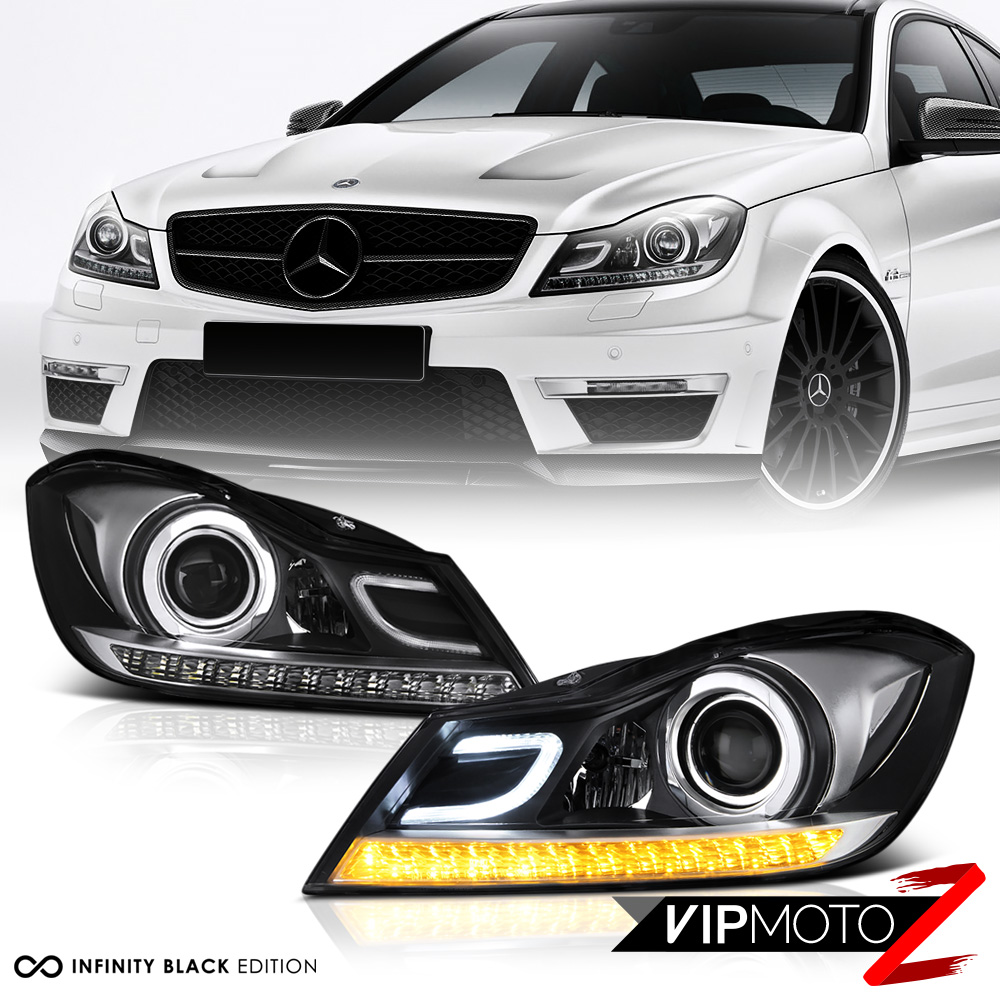 20122014 Mercedes Benz W204 C250 C300 C350 C63 Black Projector