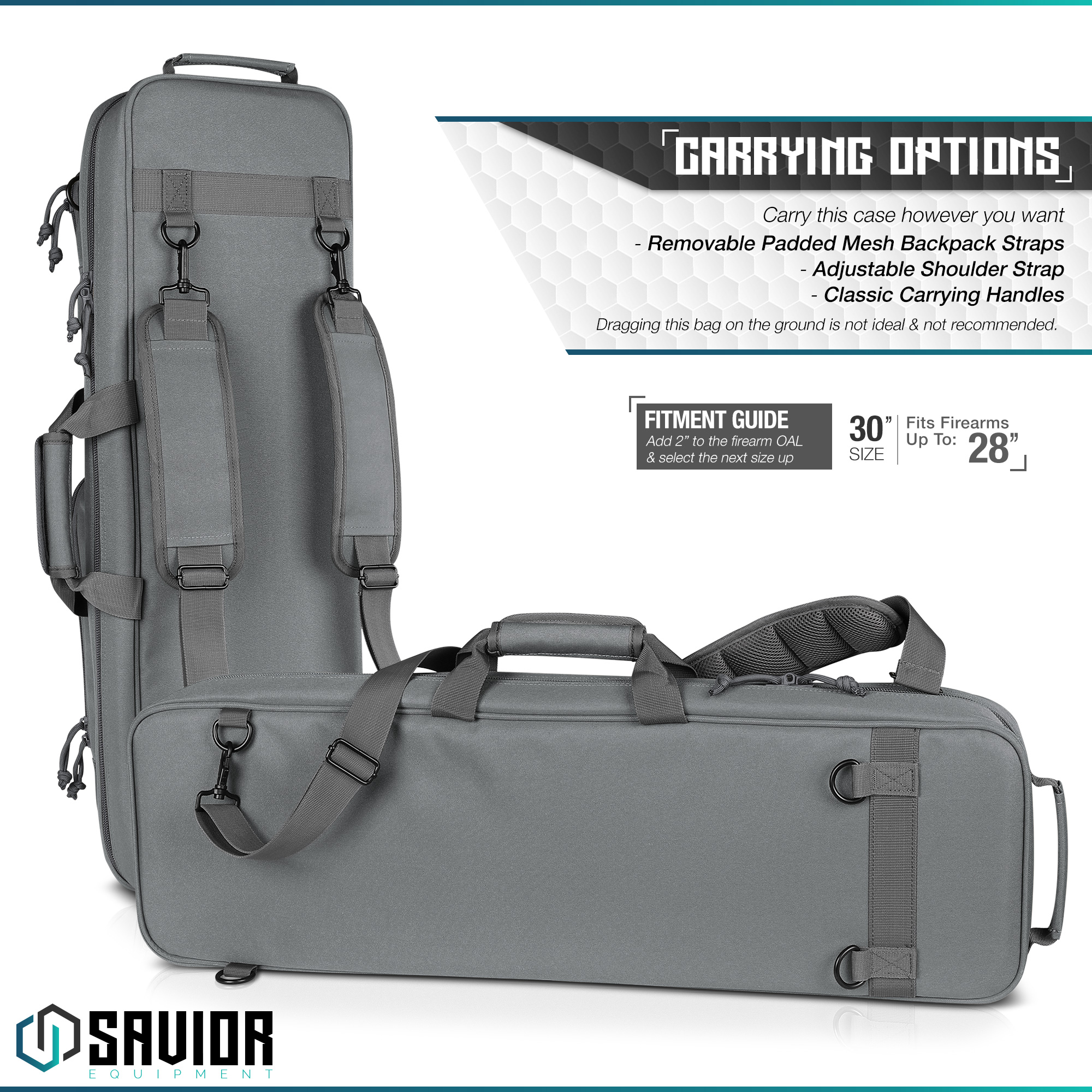 [SAVIOR] 30" Tactical Carbine Urban Takedown Bag Rifle Shotgun Case