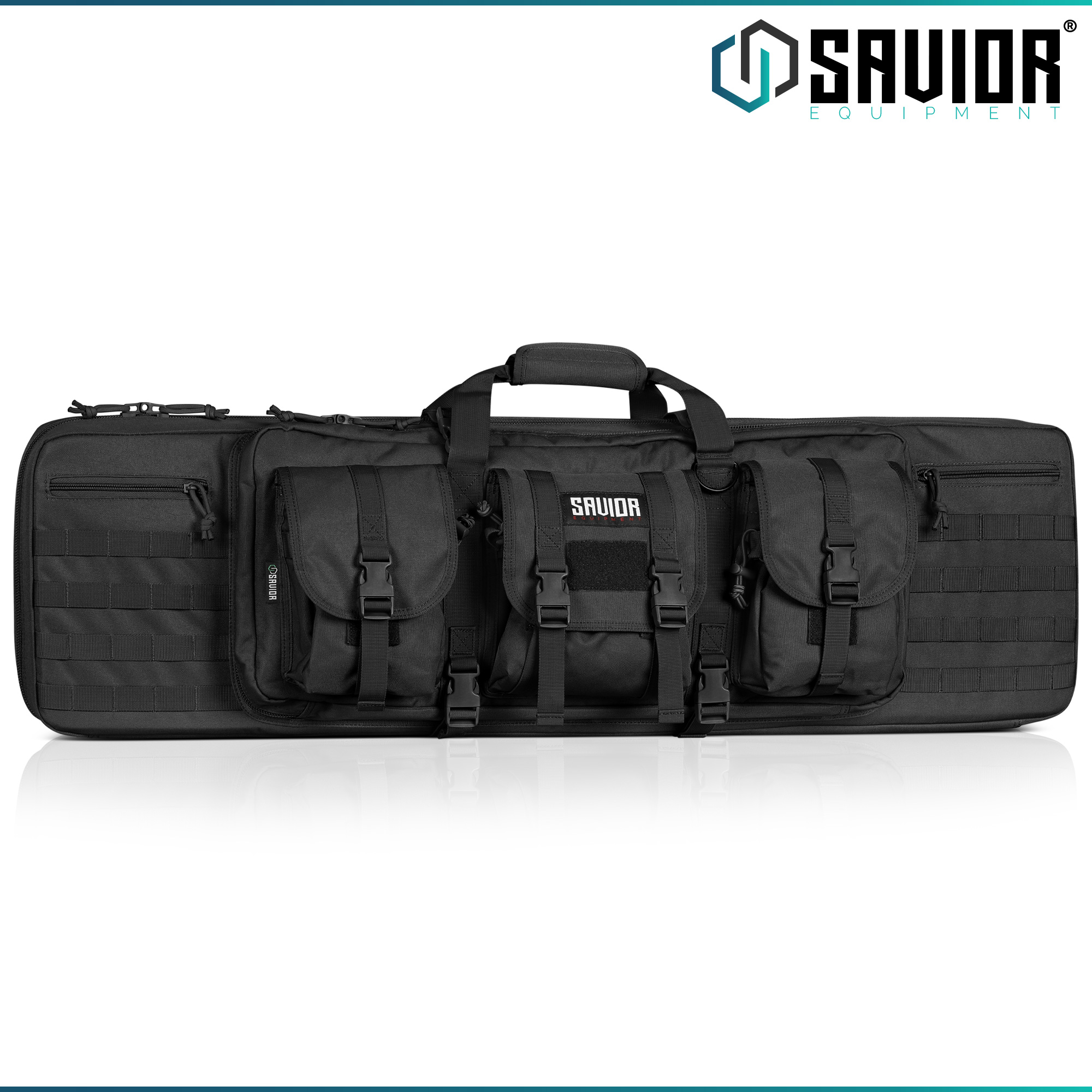 SAVIOR EQUIP Tactical Double Rifle Bag Gun Range Padded Soft Case 36