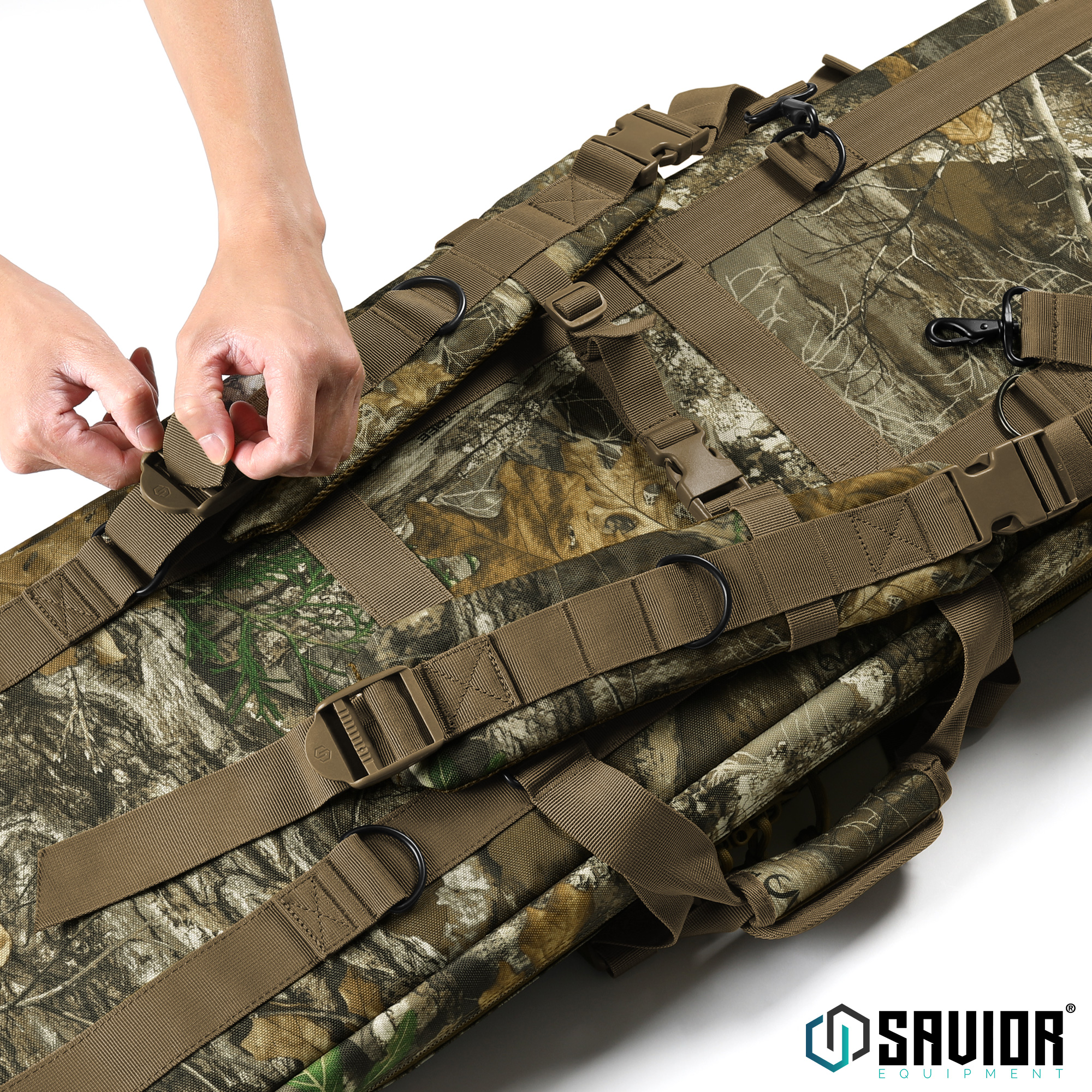 SAVIOR EQUIP Tactical Double Rifle Bag Gun Range Padded Soft Case 36" 42" 46" 55 - Picture 30 of 49