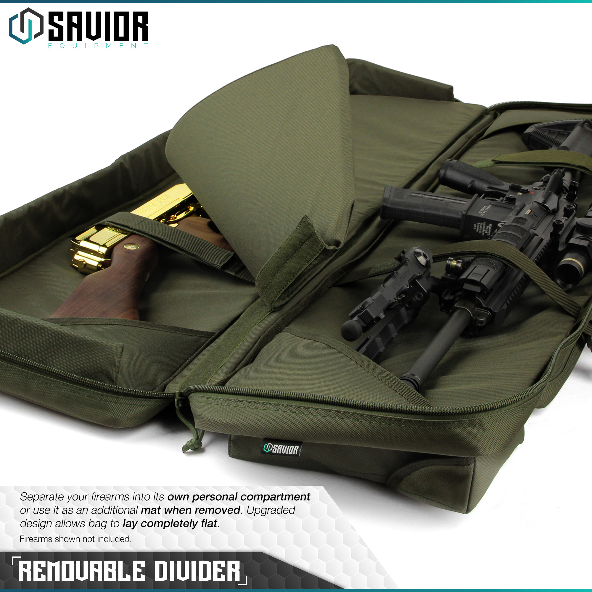 "SAVIOR" Double Rifle Soft Case Firearm Long Carbine Gun Padded Carry