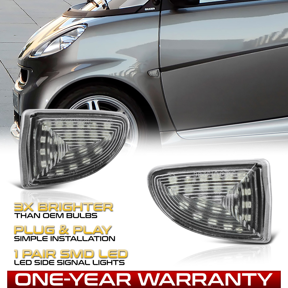 G 2007-2015 Smart Fortwo W451 FULL-LED Side Marker Lights