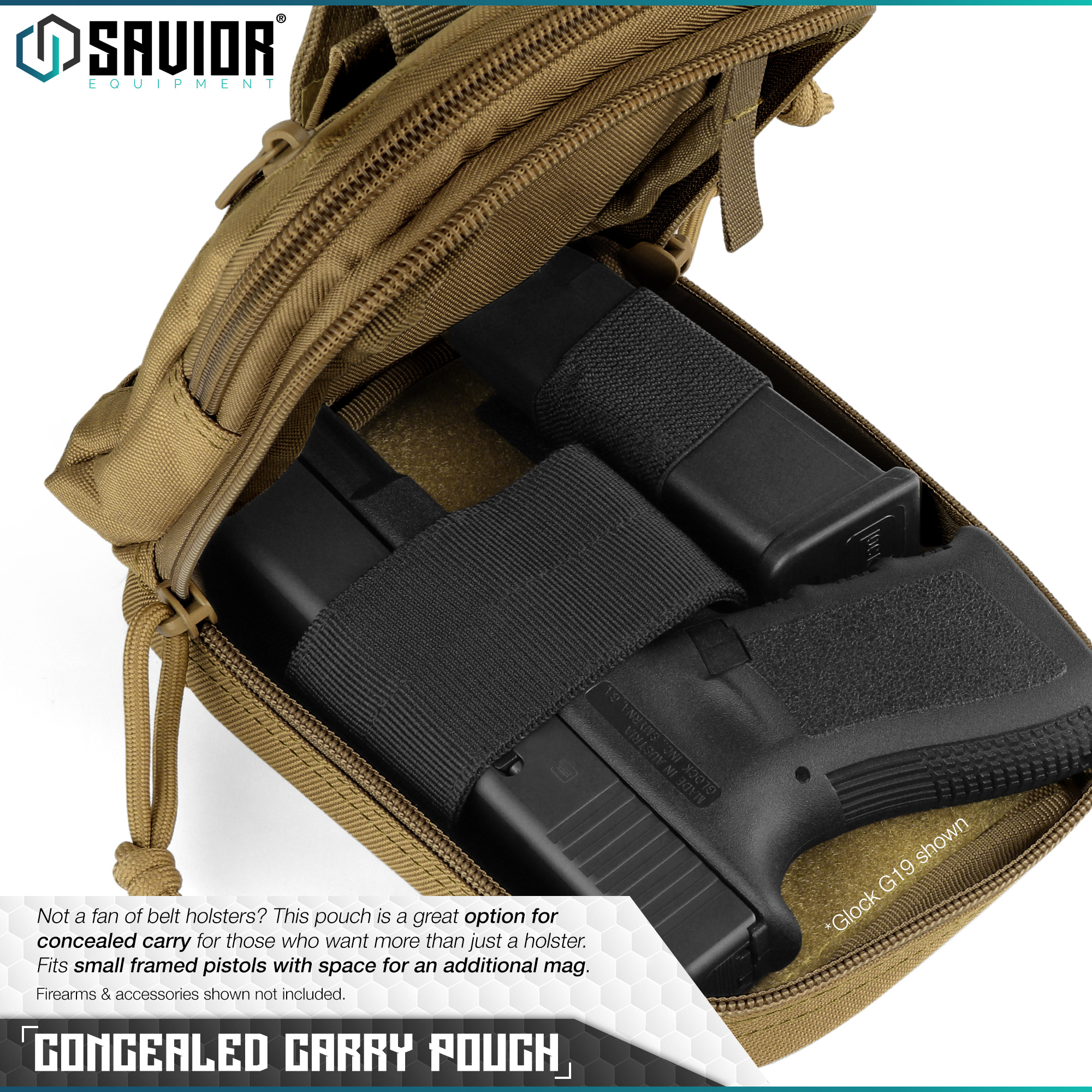 [SAVIOR] Tactical EDC Utility Pouch Belt Waist Bag Cellphone ID Holder