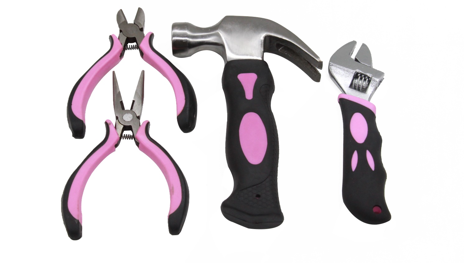 Rose Kit d/'outils Sac Rose Outils Set Rose Sac de transport rose Marteau Pinces 25pc 36802