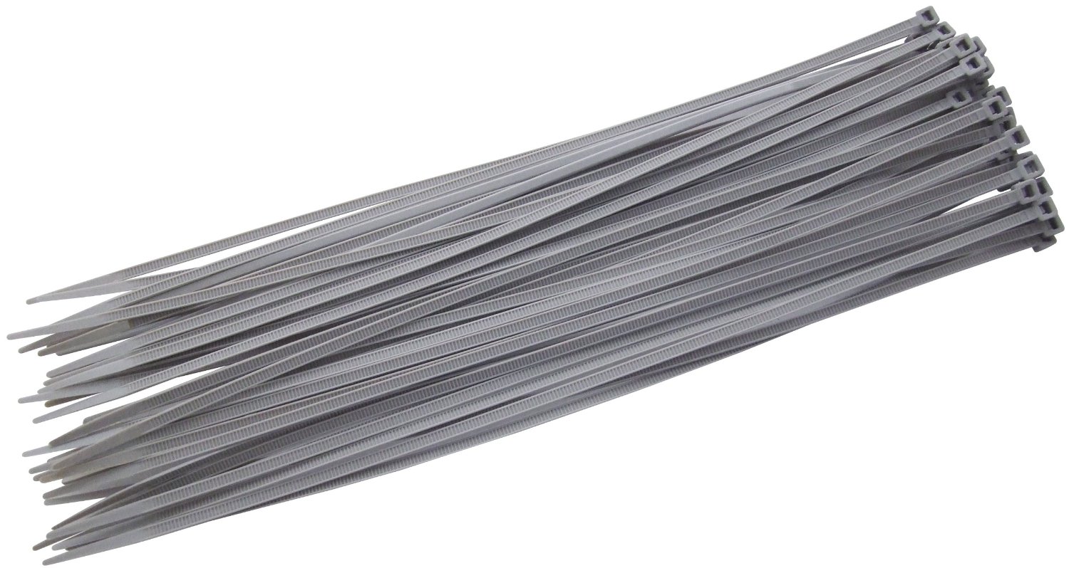 Nylon Cable Ties Cable Wrap Zip Ties Silver 370 x 4.8 Choose Quantity