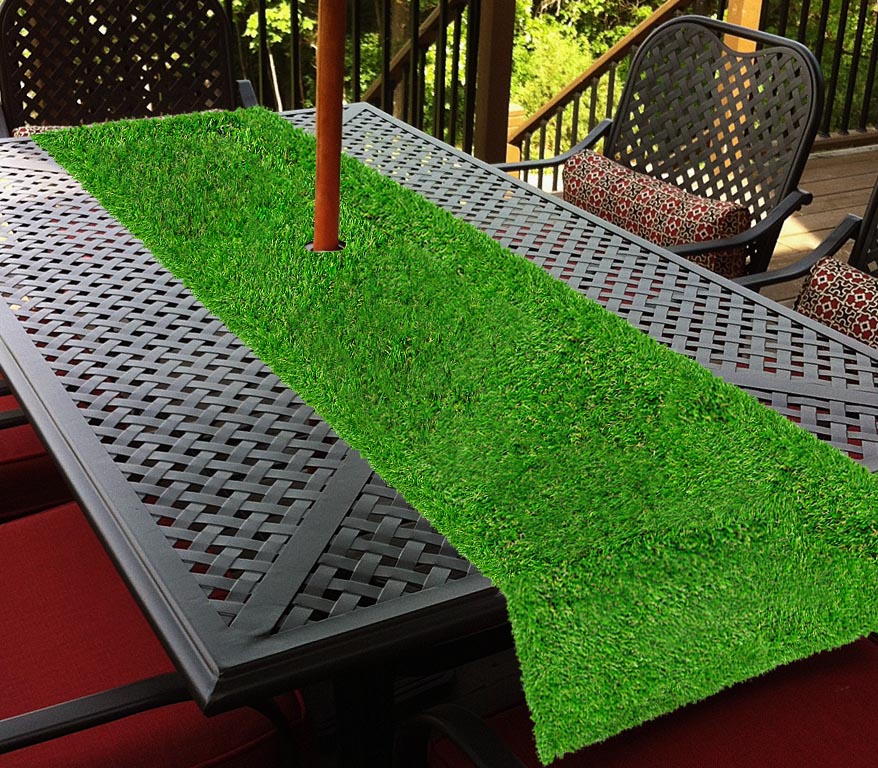 Artificial Grass Table Runner Large 25cm X 2m Indoor Outdoor Table