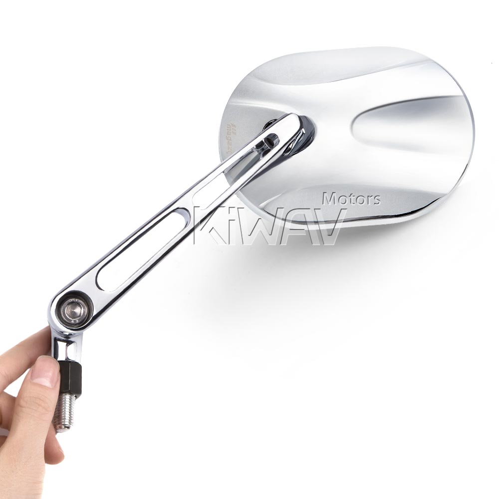 Stark mirror chrome robust metal pair 10mm 1.5p - Picture 1 of 12