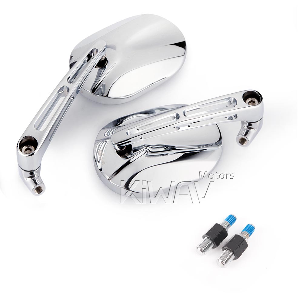 Stark mirror chrome robust metal pair 10mm 1.5p - Picture 6 of 12