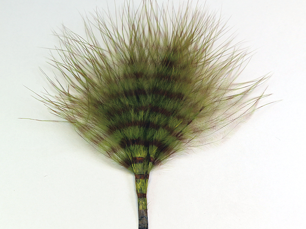 Montana Fly Company Barred Marabou Blood Quill Olive//Black 1//8 oz