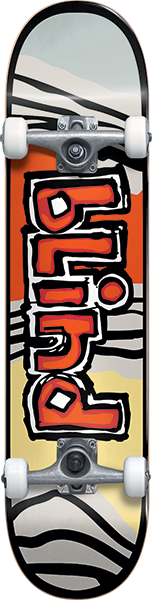 【10yt018】スケートボード板 完成品 コンプリート Blind ブラインド OG TIGER STRIPE サイズ：7 WIDE 未使用◆g91 BLIND OG TIGER STRIPE SKATEBOARD COMPLETE-7.0 RED/ORG fp.yth