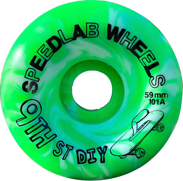 スケボー　ウィール　Speedlab 9th ST DIY 54mm/101A Speedlab skateboard wheel 9th ​​ST DIY 54mm/101A white