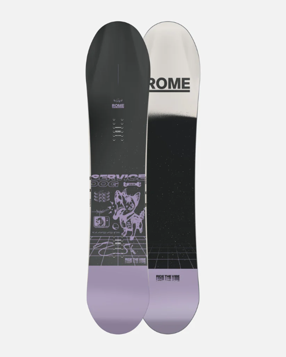 Rome Service Dog Snowboard 2026 Purple 155 | eBay