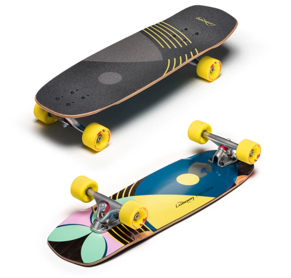 Loaded Ballona Willy Skateboard Complete Blue Yellow 9x27.75