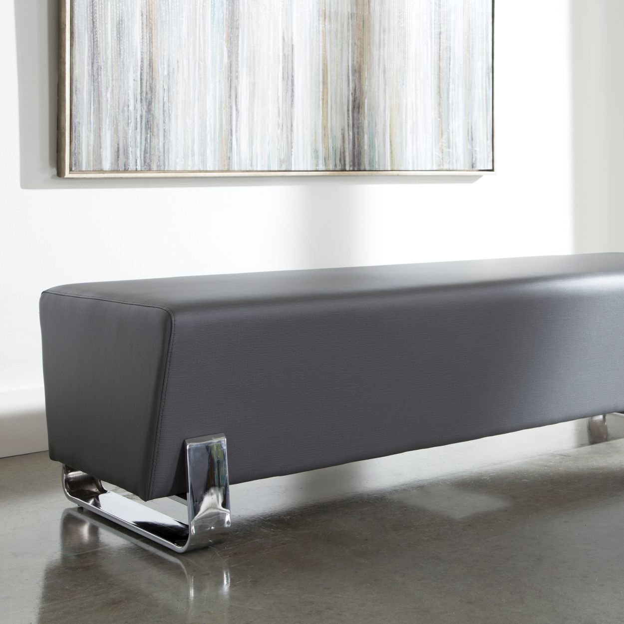 Axis Series Triple Bench With Chrome Frame Ofm4003cslt Carton Qty 1 for ...