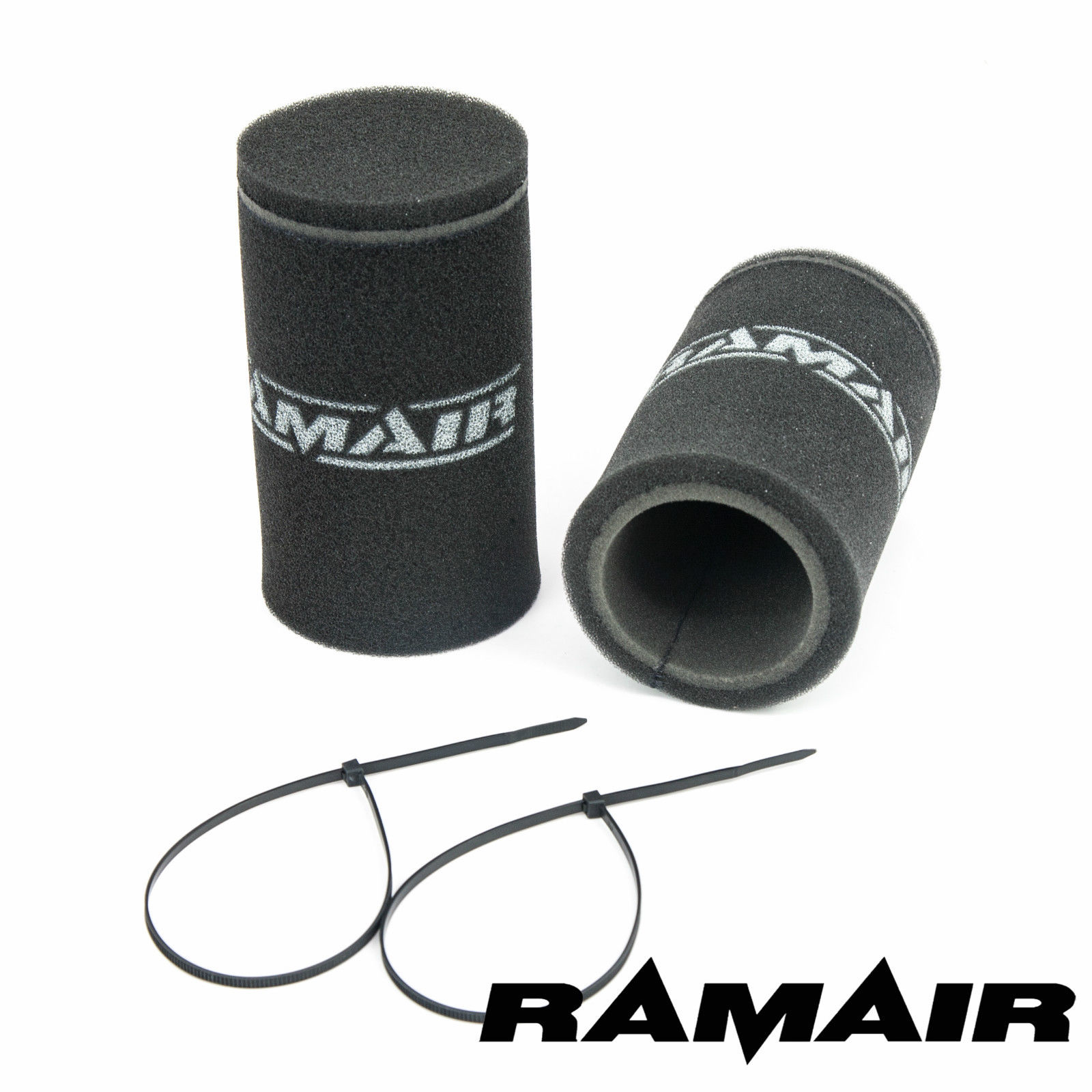 RAMAIR 2 x Single Carb Velocity Stack Foam Sock Air Filters Dellorto